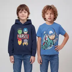 AVENGERS - Pack Polerón Más Polera Niño