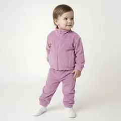 YAMP - Conjunto Bebé Niña Polerón Más Pantalón De Buzo Plush