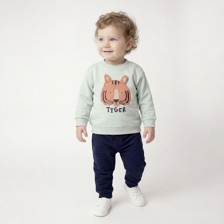 Conjunto Polerón + Pantalón De Buzo Bebé Niño