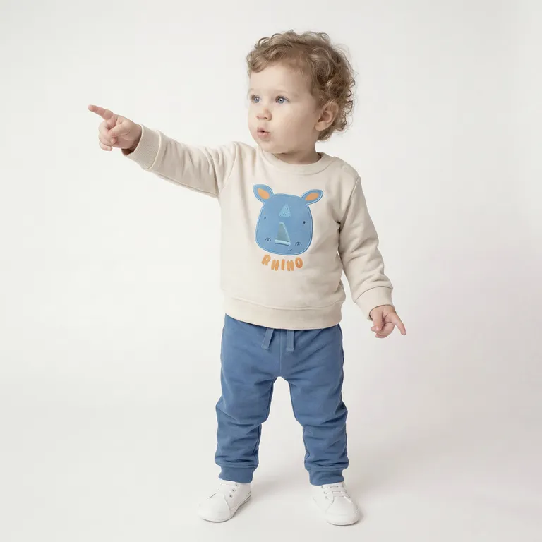Conjunto Polerón + Pantalón De Buzo Bebé Niño