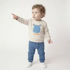 YAMP - Conjunto Polerón + Pantalón De Buzo Bebé Niño