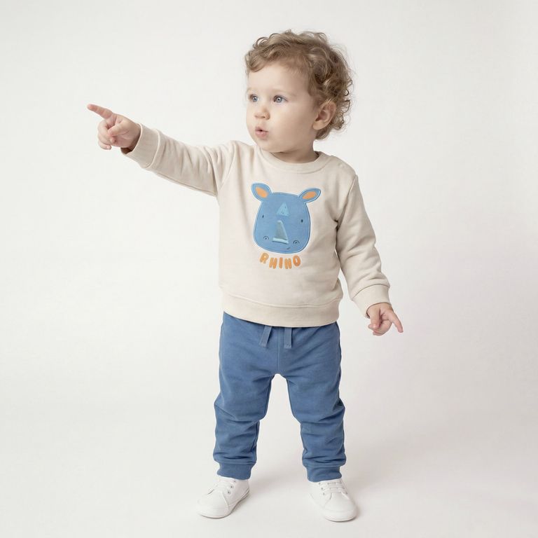 Conjunto Polerón + Pantalón De Buzo Bebé Niño
