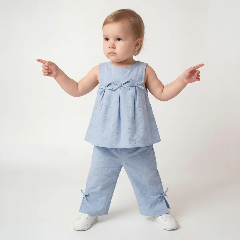 Conjunto Blusa + Pantalón Bebé Niña