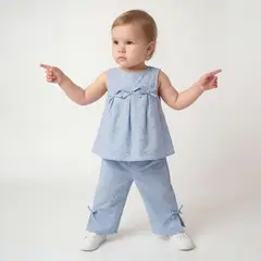 YAMP - Conjunto Blusa + Pantalón Bebé Niña