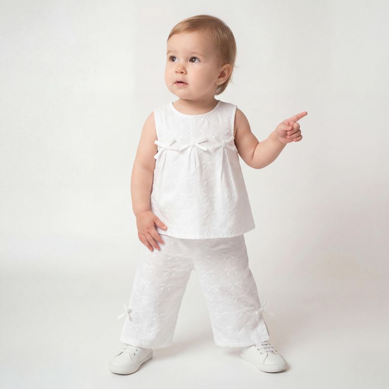 Conjunto Blusa + Pantalón Bebé Niña