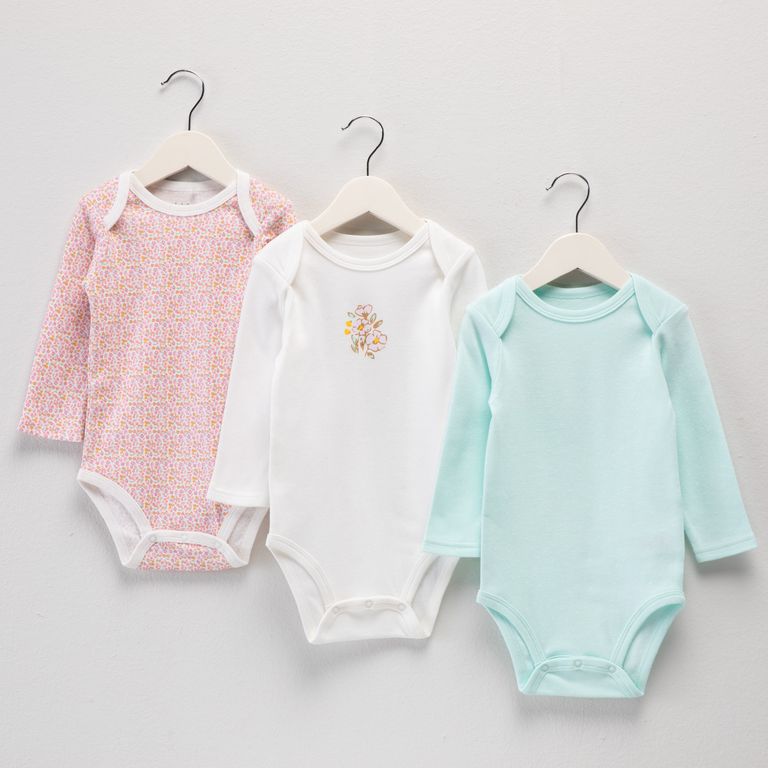 Pack de 3 Bodys Bebé Niña
