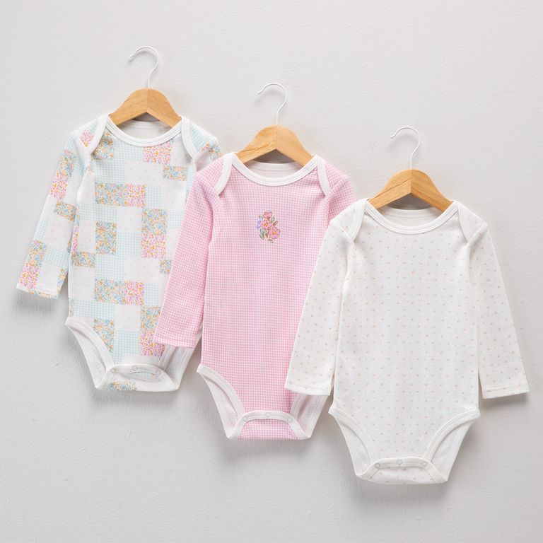 Pack de 3 Bodys Bebé Niña