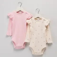 YAMP - Pack de 2 Bodys Bebé Niña
