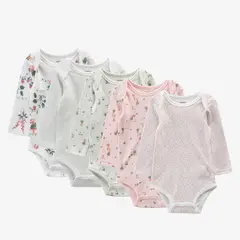 YAMP - Pack de 5 Bodys Bebé Niña