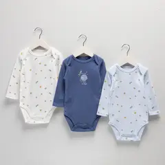 YAMP - Pack de 3 Bodys Bebé Niño
