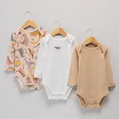 YAMP - Pack de 3 Bodys Bebé Niño