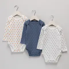 YAMP - Pack de 3 Bodys Bebé Niño