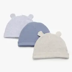 YAMP - 3 Gorros Algodón Bebé Niña