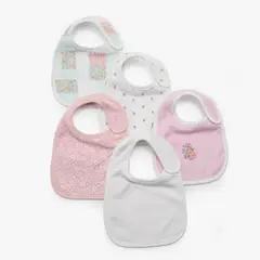 YAMP - 5 Baberos Algodón Unisex Bebé