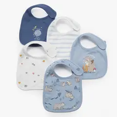 YAMP - 5 Baberos Algodón Unisex Bebé