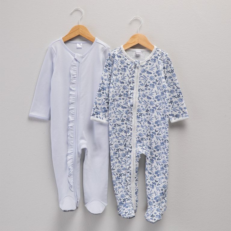Pack 2 Pijamas Enterito Bebé Niña