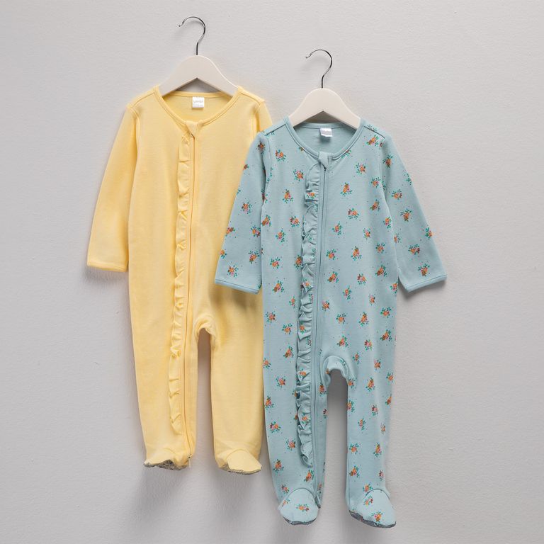 Pack 2 Pijamas Enterito Bebé Niña