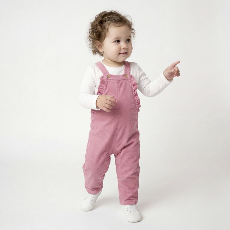 Conjunto Jardinera Más Body Bebé Niña