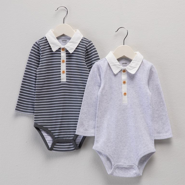 Pack de 2 Bodys Bebé Niño
