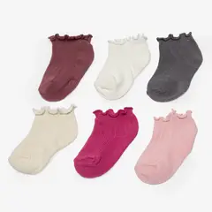 YAMP - 6 Pares Calcetines Algodón Unisex Bebé