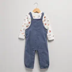 YAMP - Conjunto Body Más Jardinera Cotelé Bebé Niño
