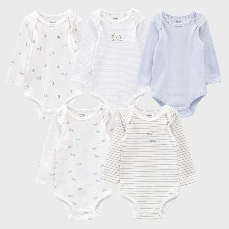 Pack de 5 Bodys Bebé Niño