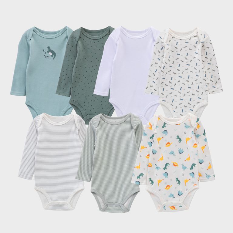 Pack de 7 Bodys Bebé Niño
