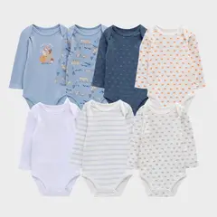 YAMP - Pack de 7 Bodys Bebé Niño