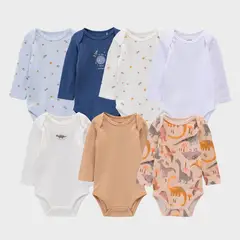YAMP - Pack de 7 Bodys Bebé Niño