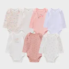 YAMP - Pack de 7 Bodys Bebé Niña