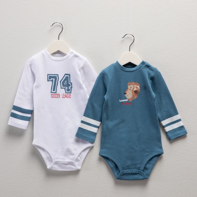 Pack de 2 Bodys Bebé Niño
