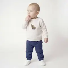 YAMP - Conjunto Polerón Más Pantalón de Buzo y Body Bebé Niño