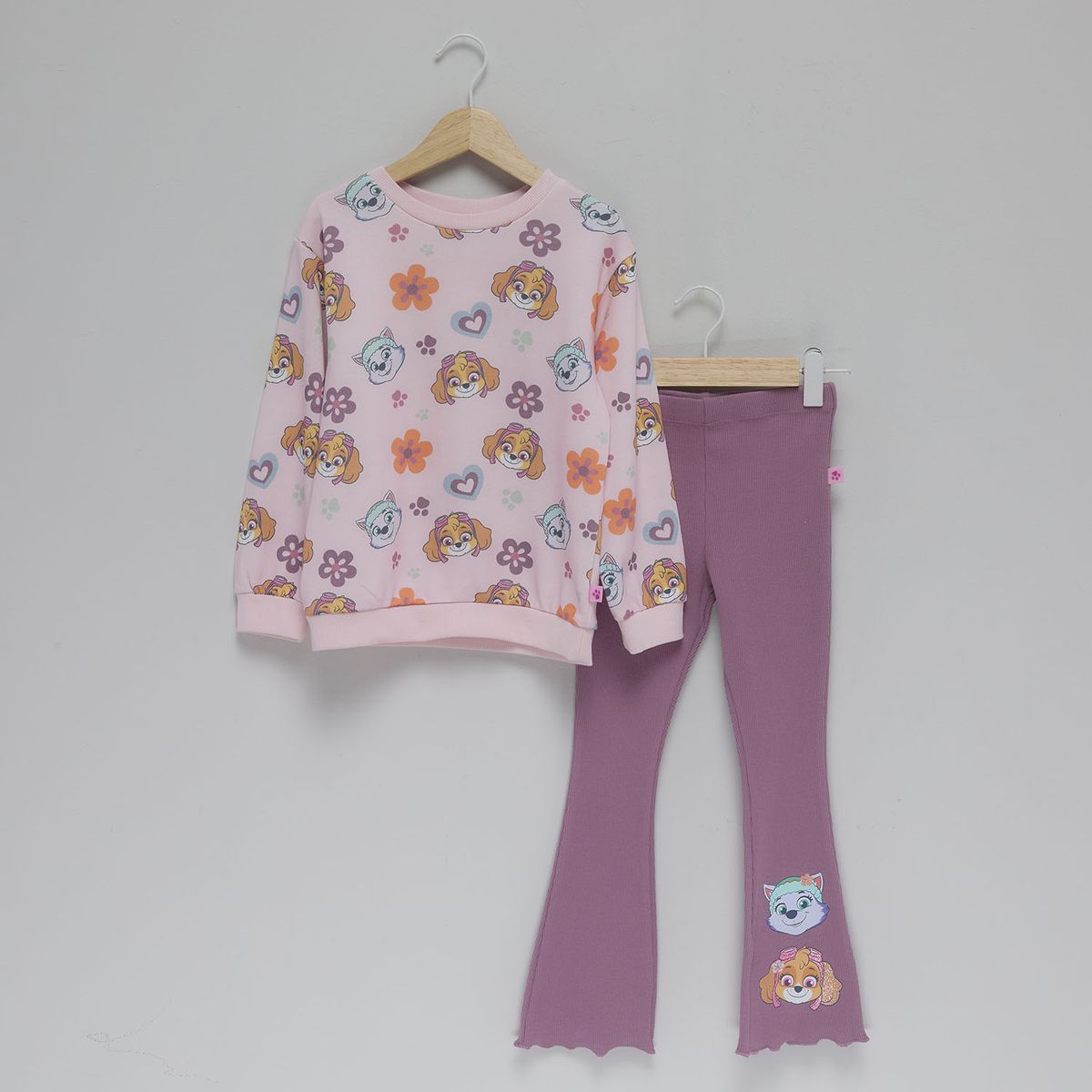 PAW PATROL - Conjunto Niña Polerón Más Calza Flare Paw Patrol
