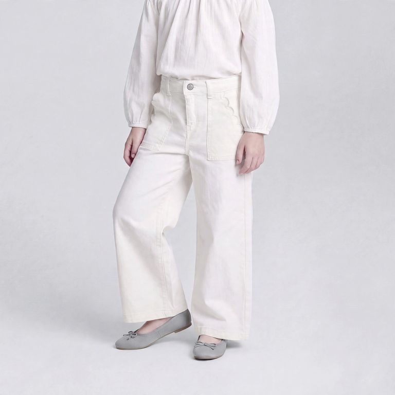 Pantalón Wide leg Niña Con Cinturón