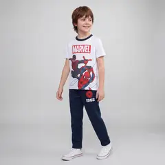 SPIDERMAN - Conjunto Deportivo Niño Polera Más Pantalón De Buzo