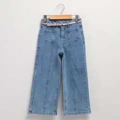CONIGLIO - Jeans Wide leg Niña Con Cinturón