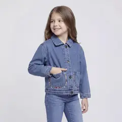 YAMP - Chaqueta Jeans Niña Interior Chiporro