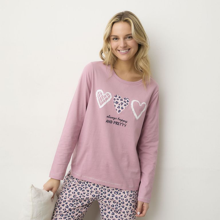 Polera De Pijama Algodón Mujer