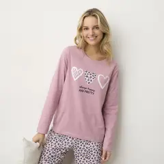 SYBILLA - Polera De Pijama Algodón Mujer