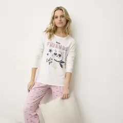 SYBILLA - Polera De Pijama Algodón Mujer