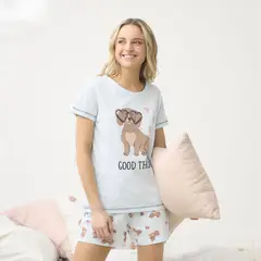 SYBILLA - Polera De Pijama Algodón Mujer