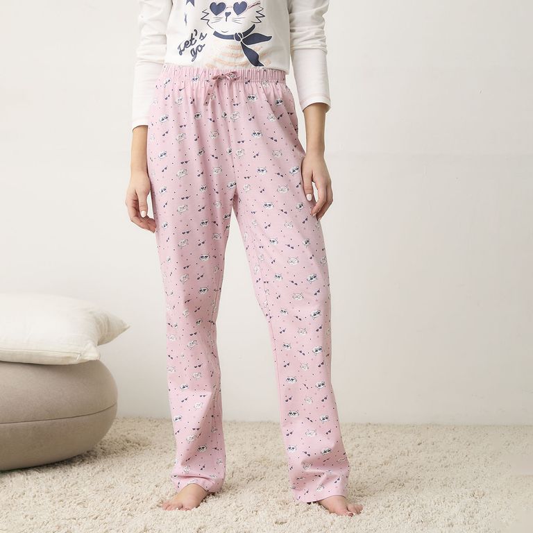 Pantalón De Pijama Algodón Mujer