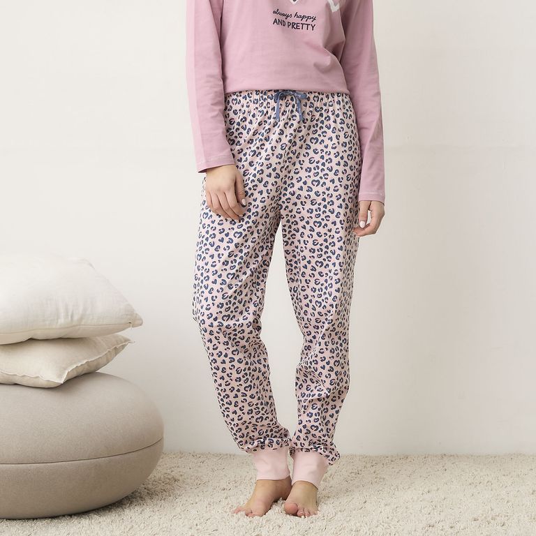 Pantalón De Pijama Algodón Mujer