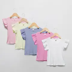 YAMP - Pack de 5 Poleras Niña