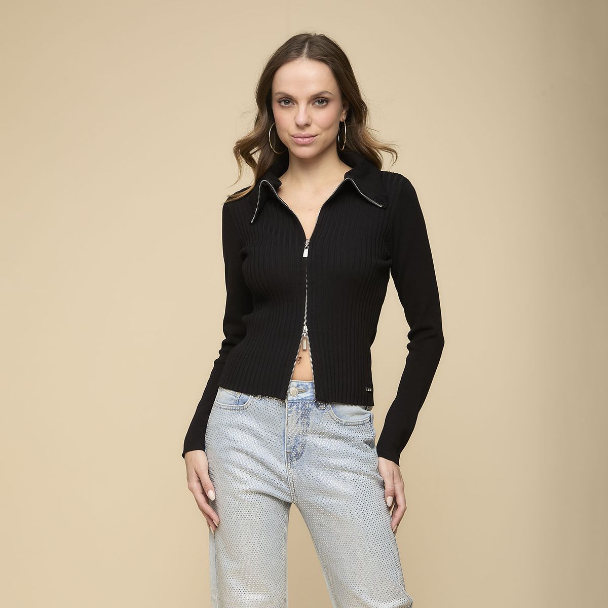 MOSSIMO - Chaleco Manga Larga Mujer Mossimo