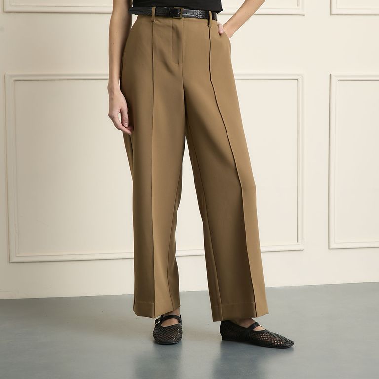 BASEMENT Pantalón Straigth Tiro Alto Mujer
