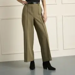 BASEMENT - Pantalón Straigth Tiro Alto Mujer