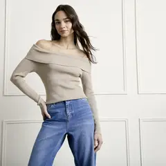 BASEMENT - Sweater Off Shoulder Mujer