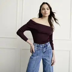 BASEMENT - Sweater Off Shoulder Mujer