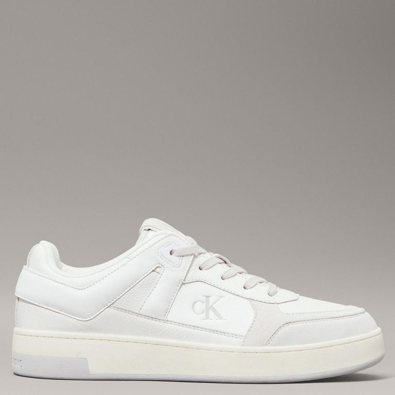 CALVIN KLEIN Zapatilla Urbana Hombre Cuero Blanco